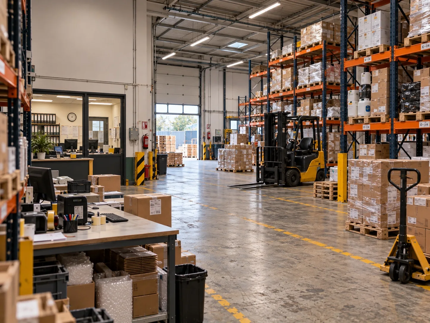 Dispatch and pallet movement
